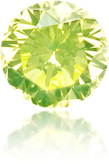 Natural Green Diamond Round 0.16 ct Polished