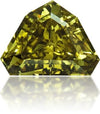 Natural Green Diamond Shield 0.41 ct Polished