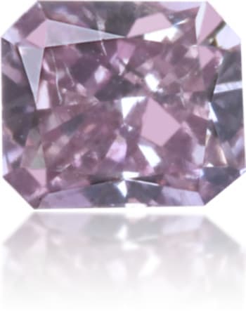Natural Purple Diamond Rectangle 0.20 ct Polished