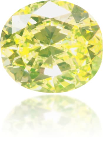 Natural Green Diamond Cushion 0.81 ct Polished