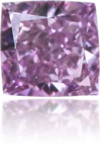 Natural Purple Diamond Cushion 0.13 ct Polished
