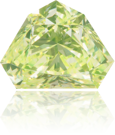 Natural Green Diamond Shield 0.56 ct Polished