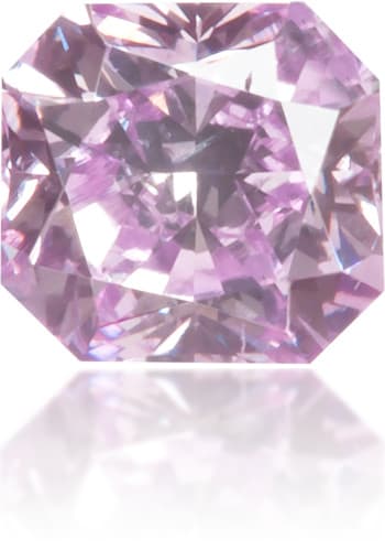 Natural Purple Diamond Rectangle 0.22 ct Polished