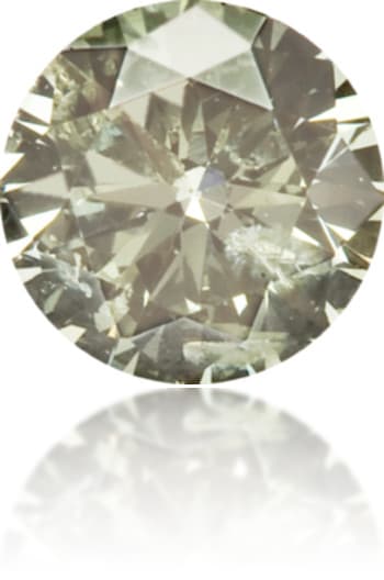 Natural Green Diamond Round 0.15 ct Polished