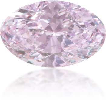 Natural Pink Diamond Oval 0.41 ct Polished