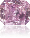 Natural Purple Diamond Rectangle 0.22 ct Polished