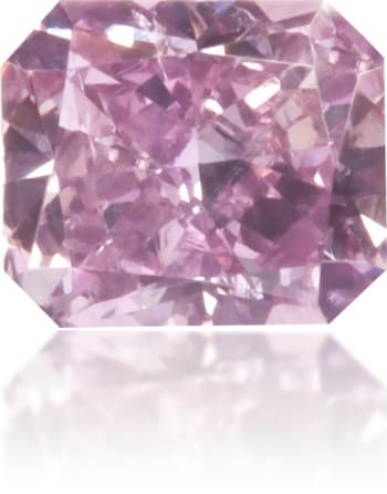Natural Purple Diamond Rectangle 0.22 ct Polished