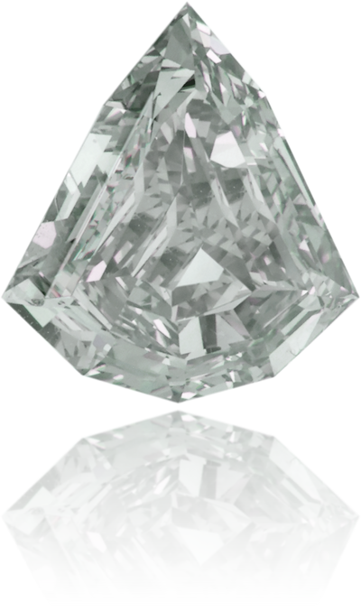 Natural Gray Diamond Shield 1.95 ct Polished