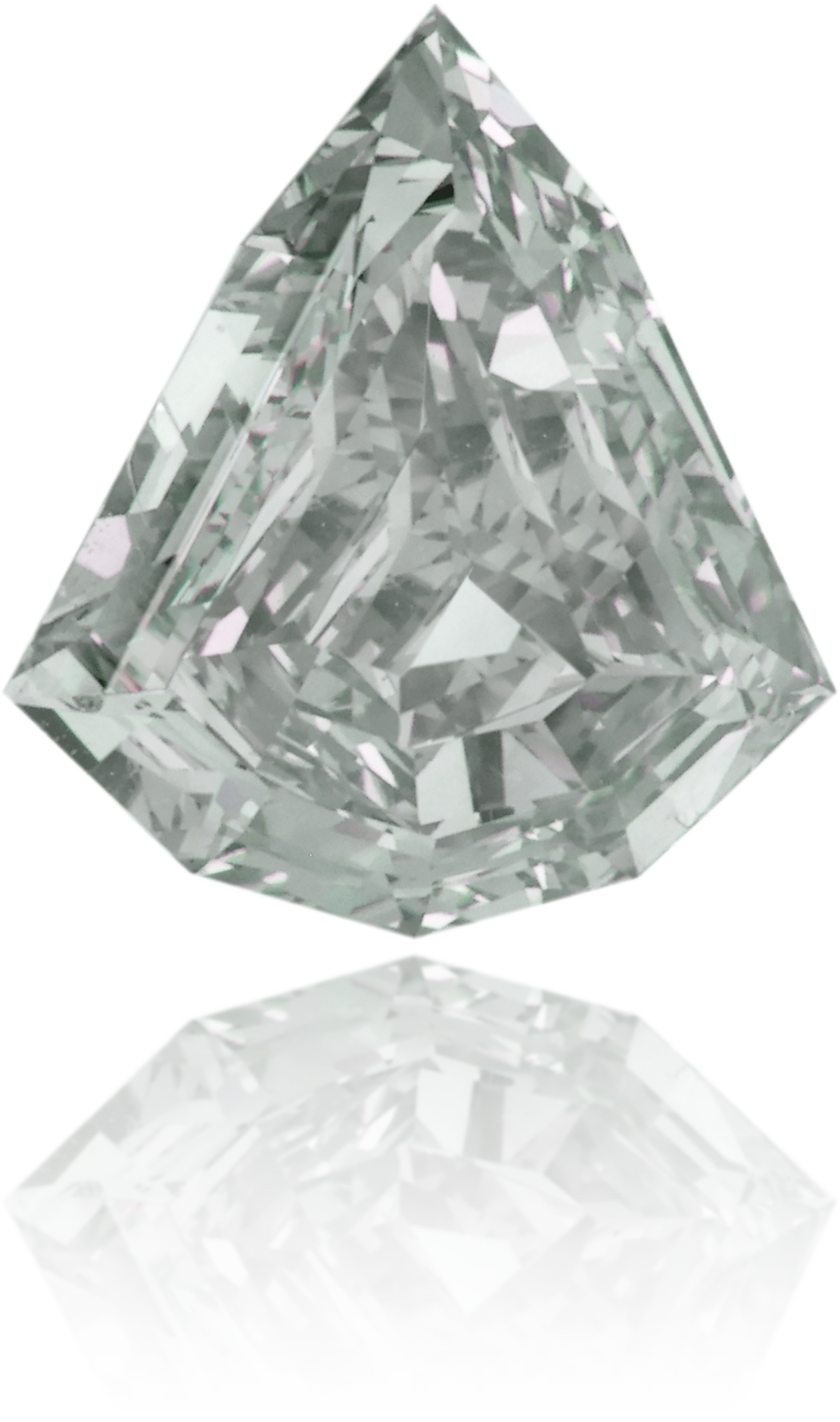 Natural Gray Diamond Shield 1.95 ct Polished
