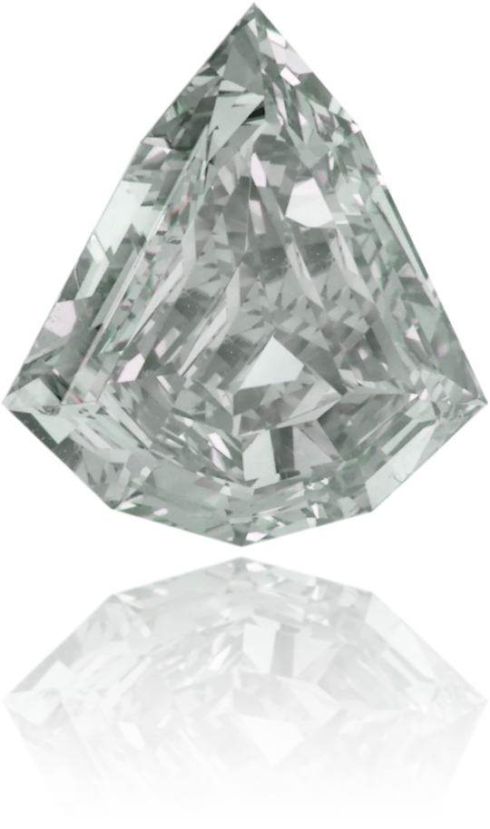 Natural Gray Diamond Shield 1.95 ct Polished