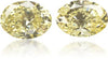 Natural Yellow Diamond Oval 0.82 ct set