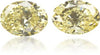 Natural Yellow Diamond Oval 0.81 ct set