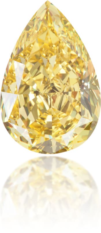 Natural Yellow Diamond Pear Shape 4.55 ct Polished