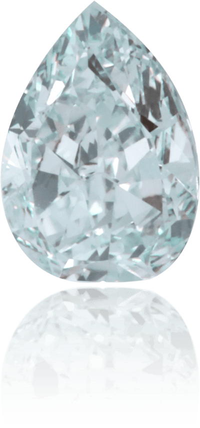 Natural Green Diamond Pear Shape 0.45 ct Polished