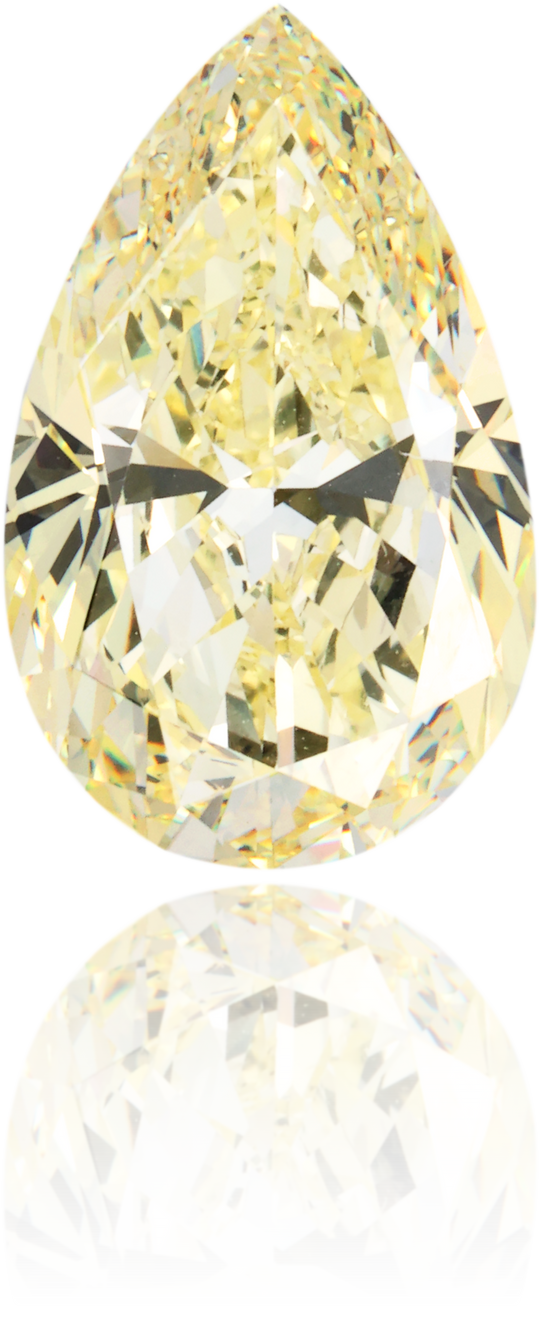 Natural Yellow Diamond Pear Shape 4.87 ct Polished