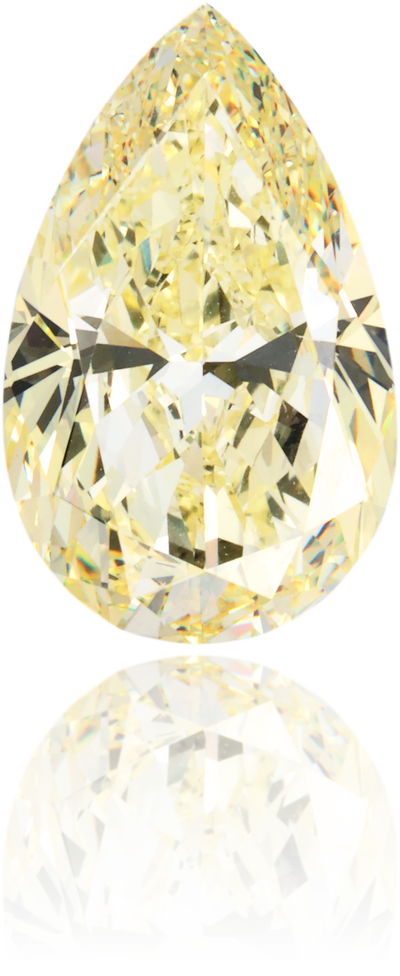 Natural Yellow Diamond Pear Shape 4.87 ct Polished