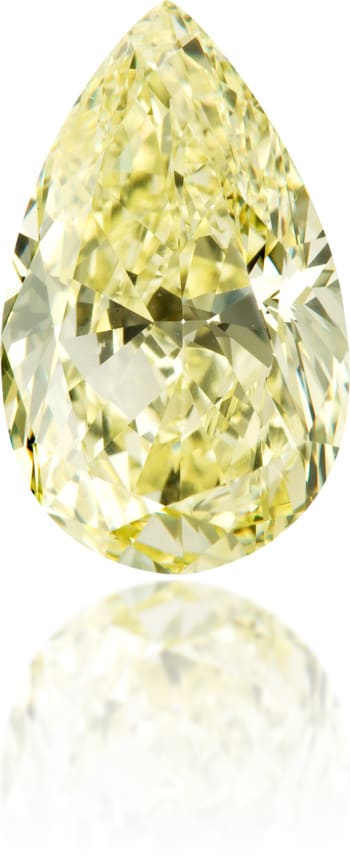 Natural Yellow Diamond Pear Shape 4.87 ct Polished