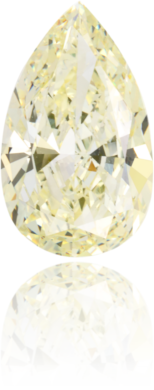 Natural Yellow Diamond Pear Shape 3.96 ct Polished