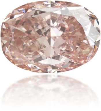 Natural Pink Diamond Oval 0.76 ct Polished