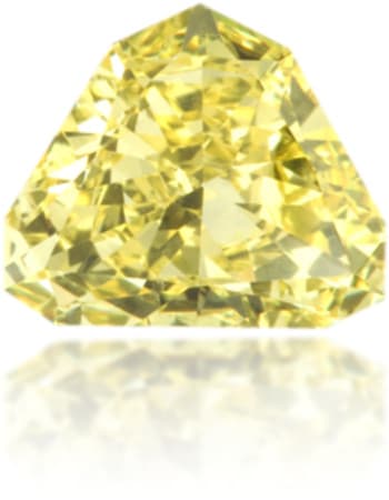 Natural Yellow Diamond Triangle 1.14 ct Polished