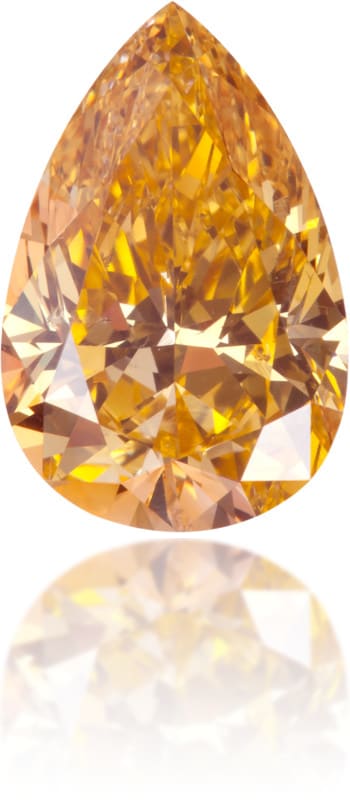Natural Yellow Diamond Pear Shape 1.24 ct Polished