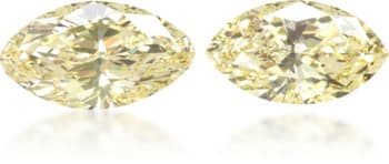 Natural Yellow Diamond Marquise 0.75 ct set