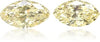Natural Yellow Diamond Marquise 0.75 ct set