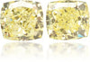 Natural Yellow Diamond Square 1.61 ct set