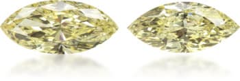 Natural Yellow Diamond Marquise 1.05 ct set