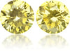 Natural Yellow Diamond Round 0.42 ct set