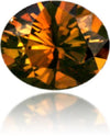 Natural Orange Diamond Oval 0.49 ct Polished