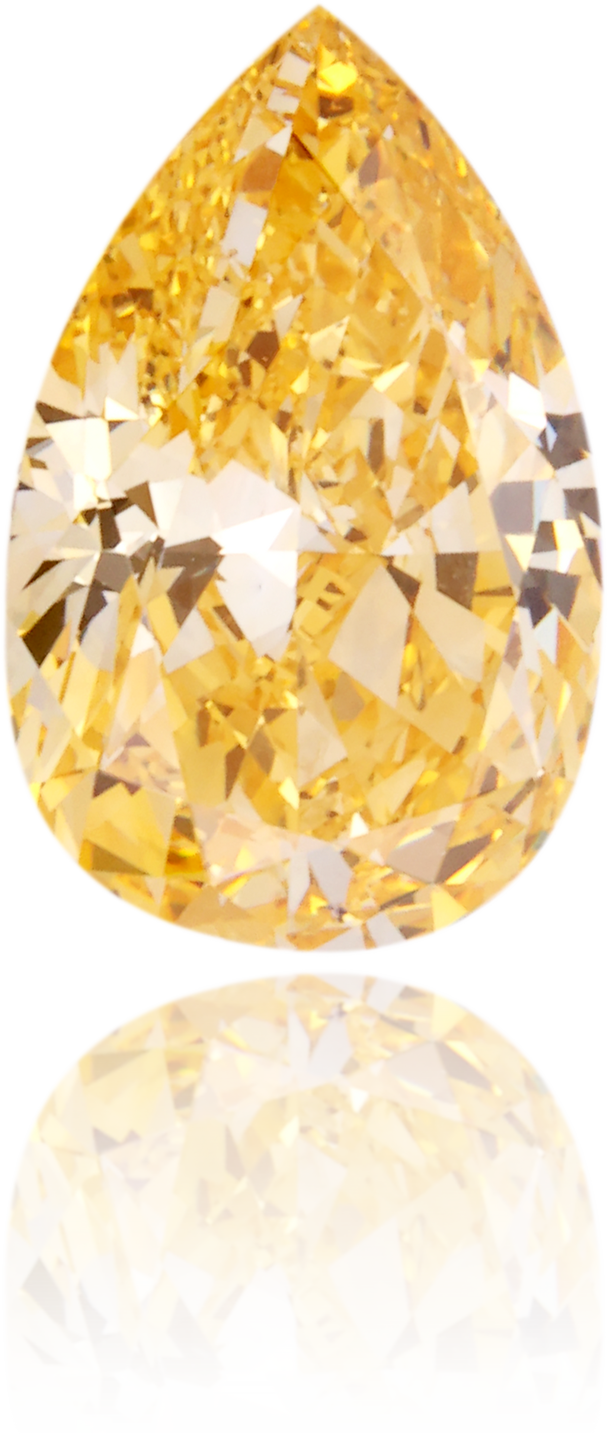 Natural Orange Diamond Pear Shape 1.31 ct Polished
