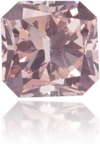Natural Pink Diamond Square 0.37 ct Polished