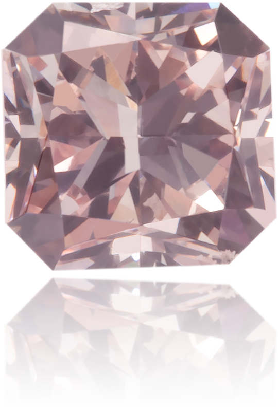 Natural Pink Diamond Square 0.37 ct Polished