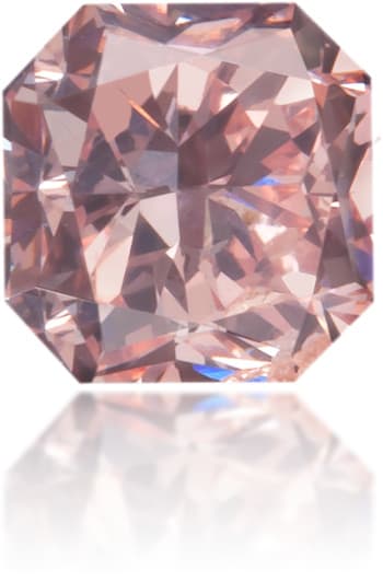 Natural Pink Diamond Square 0.33 ct Polished