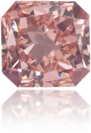 Natural Pink Diamond Square 0.35 ct Polished