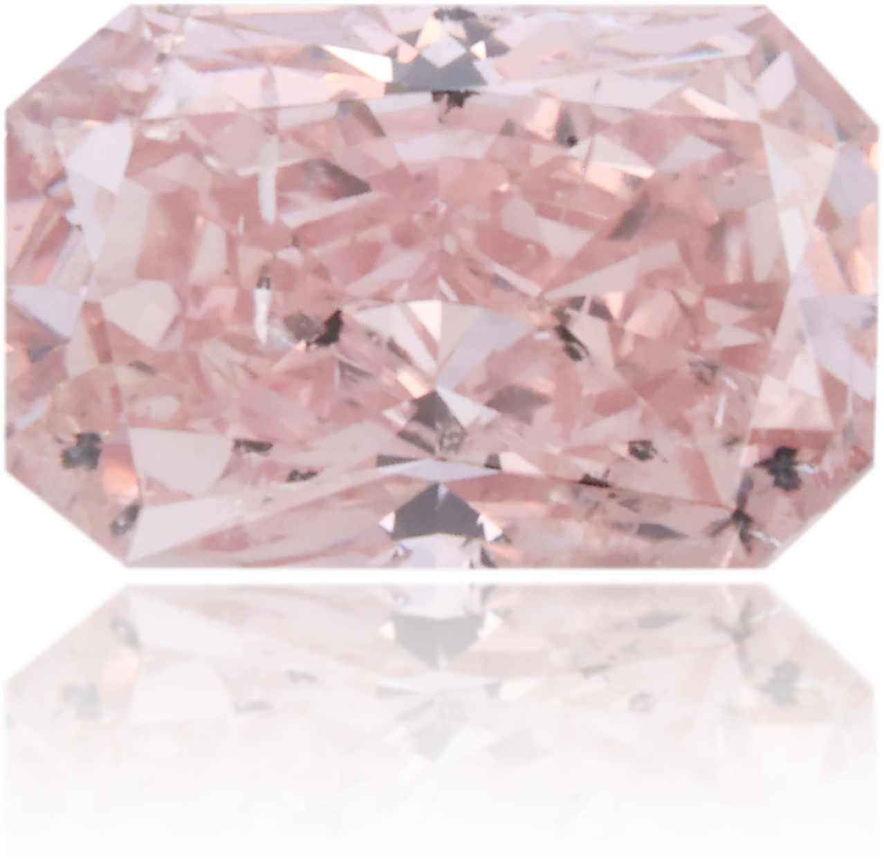 Natural Pink Diamond Rectangle 0.71 ct Polished