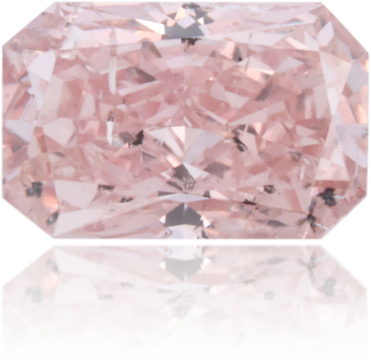 Natural Pink Diamond Rectangle 0.71 ct Polished