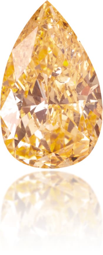 Natural Yellow Diamond Pear Shape 1.09 ct Polished