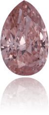 Natural Pink Diamond Pear Shape 0.15 ct Polished