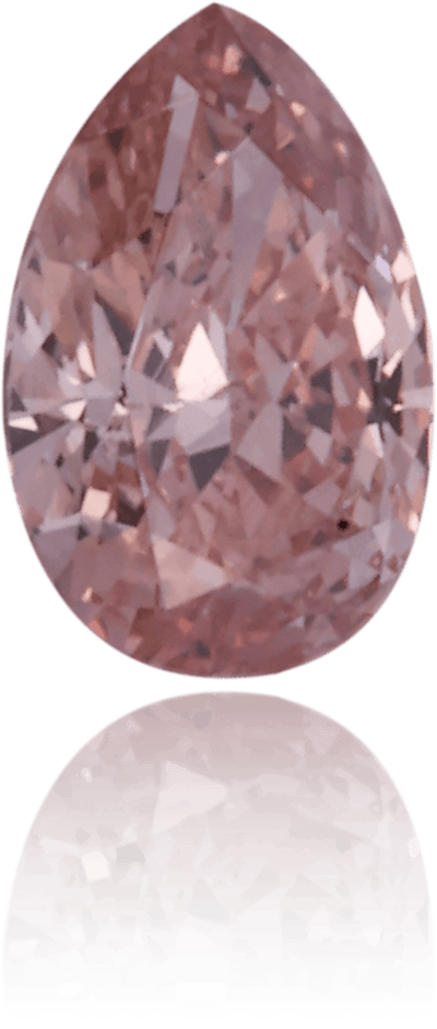 Natural Pink Diamond Pear Shape 0.15 ct Polished