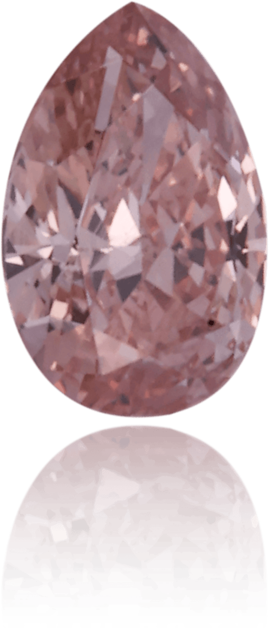Natural Pink Diamond Pear Shape 0.15 ct Polished