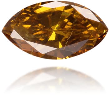 Natural Brown Diamond Marquise 0.17 ct Polished