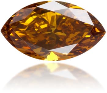 Natural Brown Diamond Marquise 0.22 ct Polished
