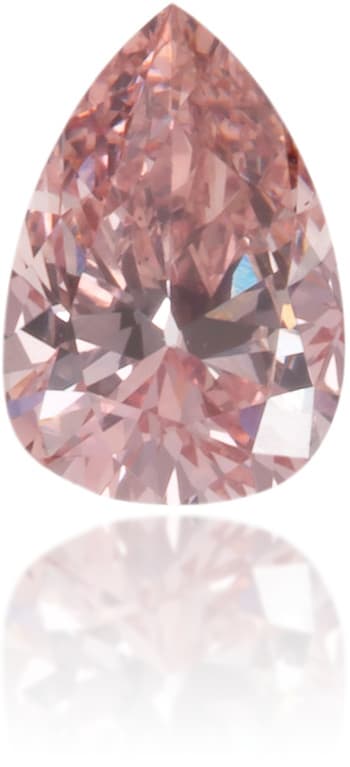 Natural Pink Diamond Pear Shape 0.12 ct Polished