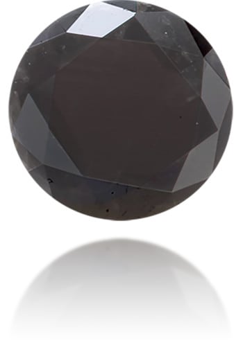 Natural Black Diamond Round 0.56 ct Polished