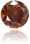 Natural Orange Diamond Round 0.64 ct Polished