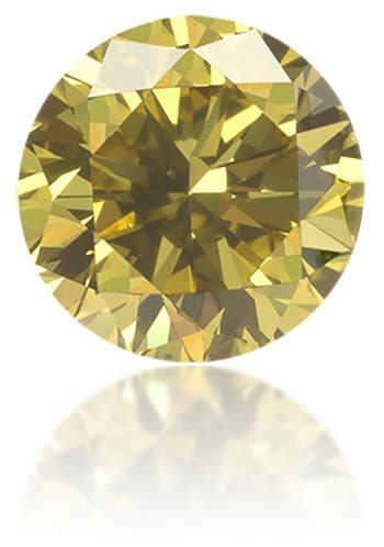 Natural Green Diamond Round 0.46 ct Polished