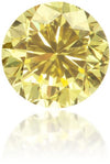 Natural Yellow Diamond Round 0.34 ct Polished