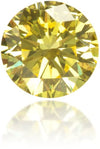 Natural Yellow Diamond Round 0.13 ct Polished